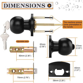 Probrico ANSI Grade 3 security lockset for reliable daily use.