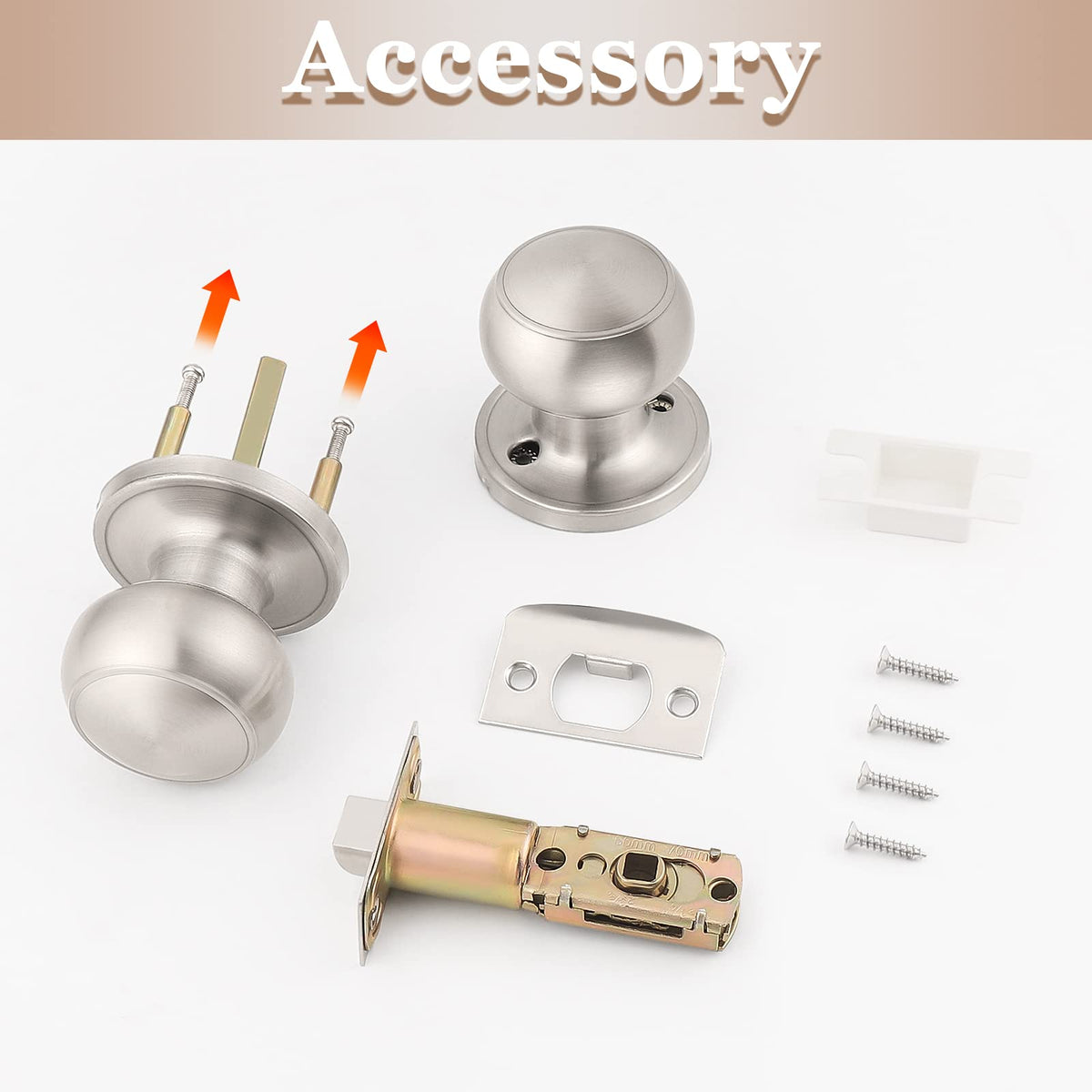 Probrico ANSI Grade 3 security round knob with anti-sawing design.