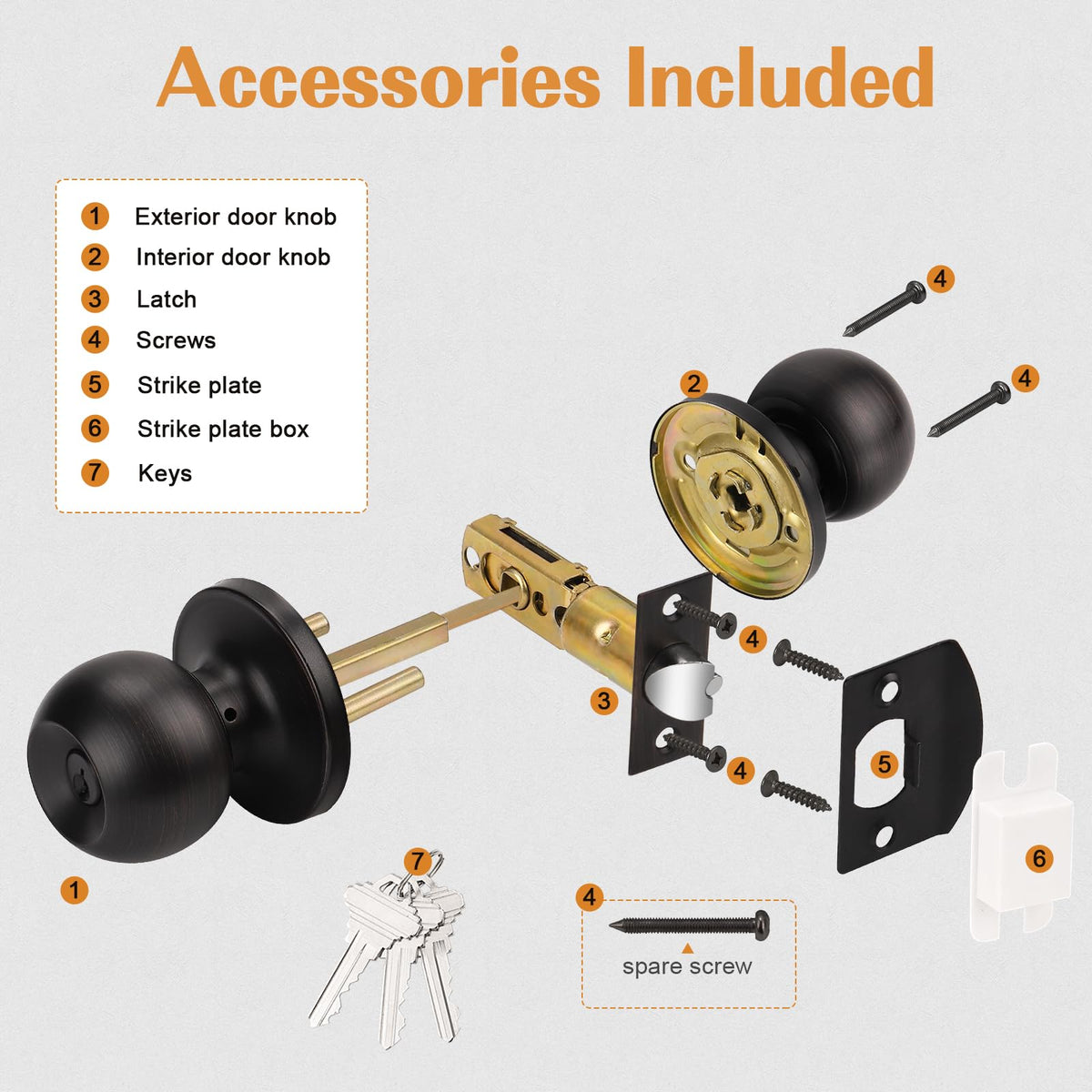 Probrico anti-sawing bolt enhances door lock security.