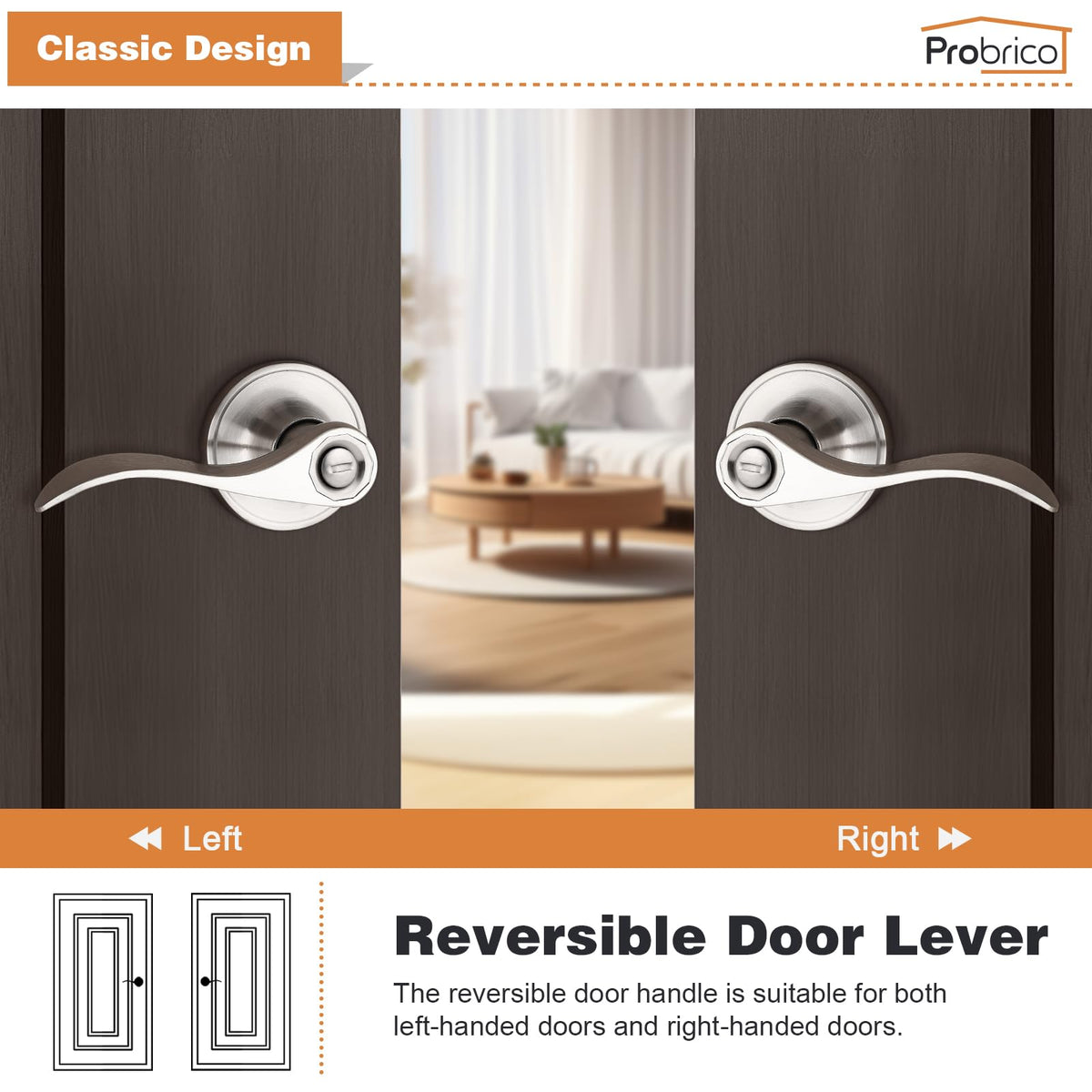 Probrico 6-pack with hardware and template for easy installation.