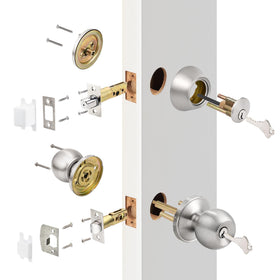 Probrico backset adjustment at 2-3/8 and 2-3/4 inches
