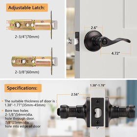 Probrico Backset Adjustment supports 2-3/8 to 2-3/4 inch versatility