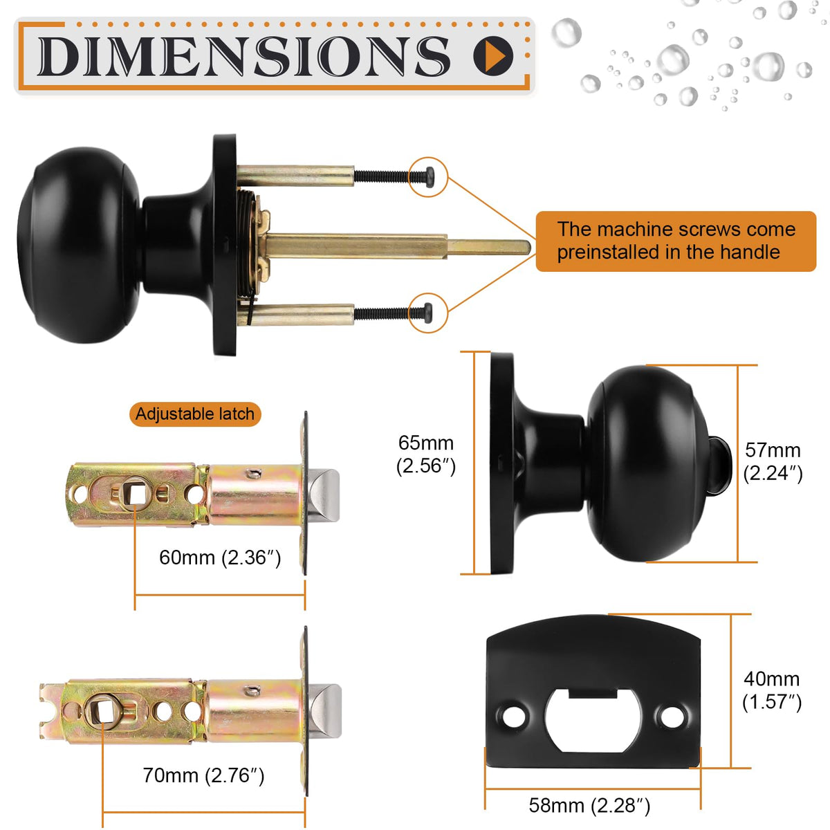 Probrico knob finish – durability and anti-fingerprint matte black surface