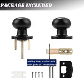 Probrico black finish door hardware on stainless steel body for durability.
