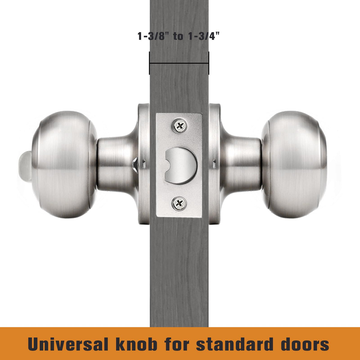 Probrico latch plate and screws for easy interior door installation