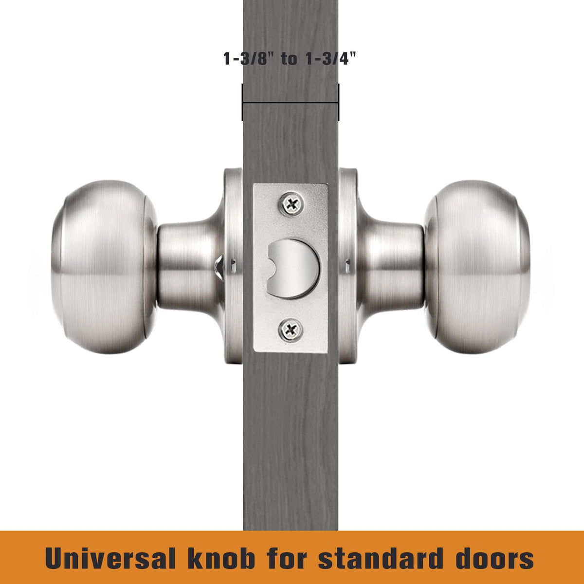 Probrico round rosette and knob with standard dimensions for fit