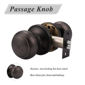 Probrico Colonial door knob left and right handed compatibility ensures easy replacement.