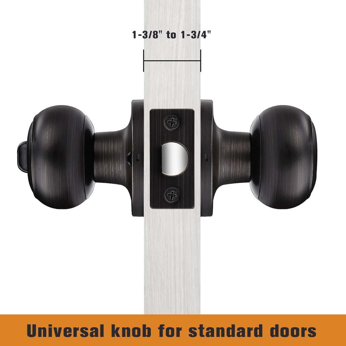 Installation kit included for Probrico privacy door knobs