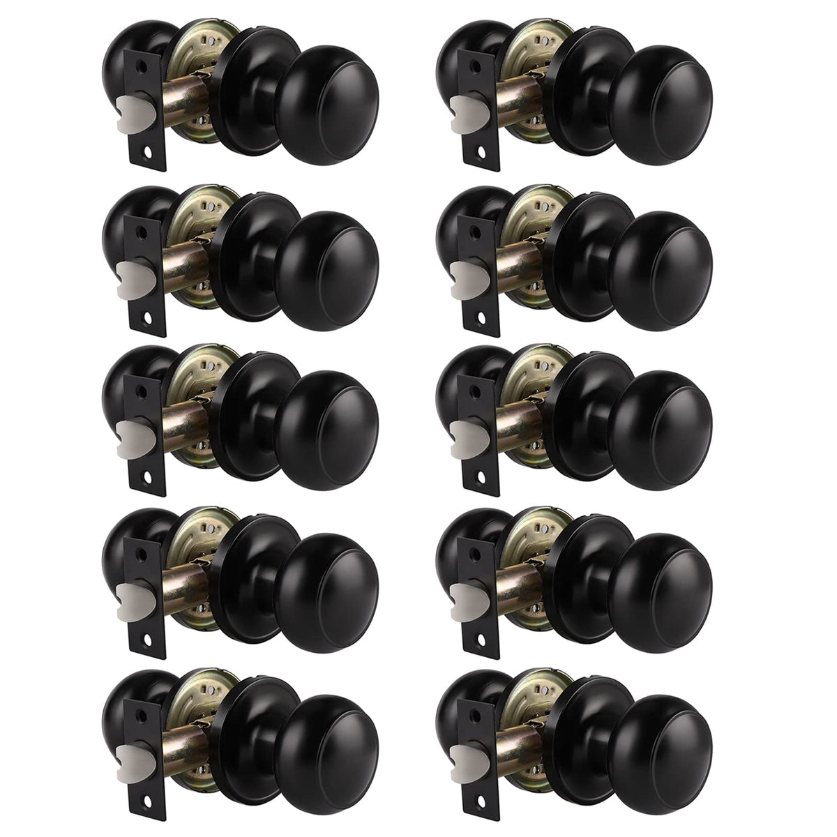 Probrico matte black ball knob for interior doors with a sleek modern look