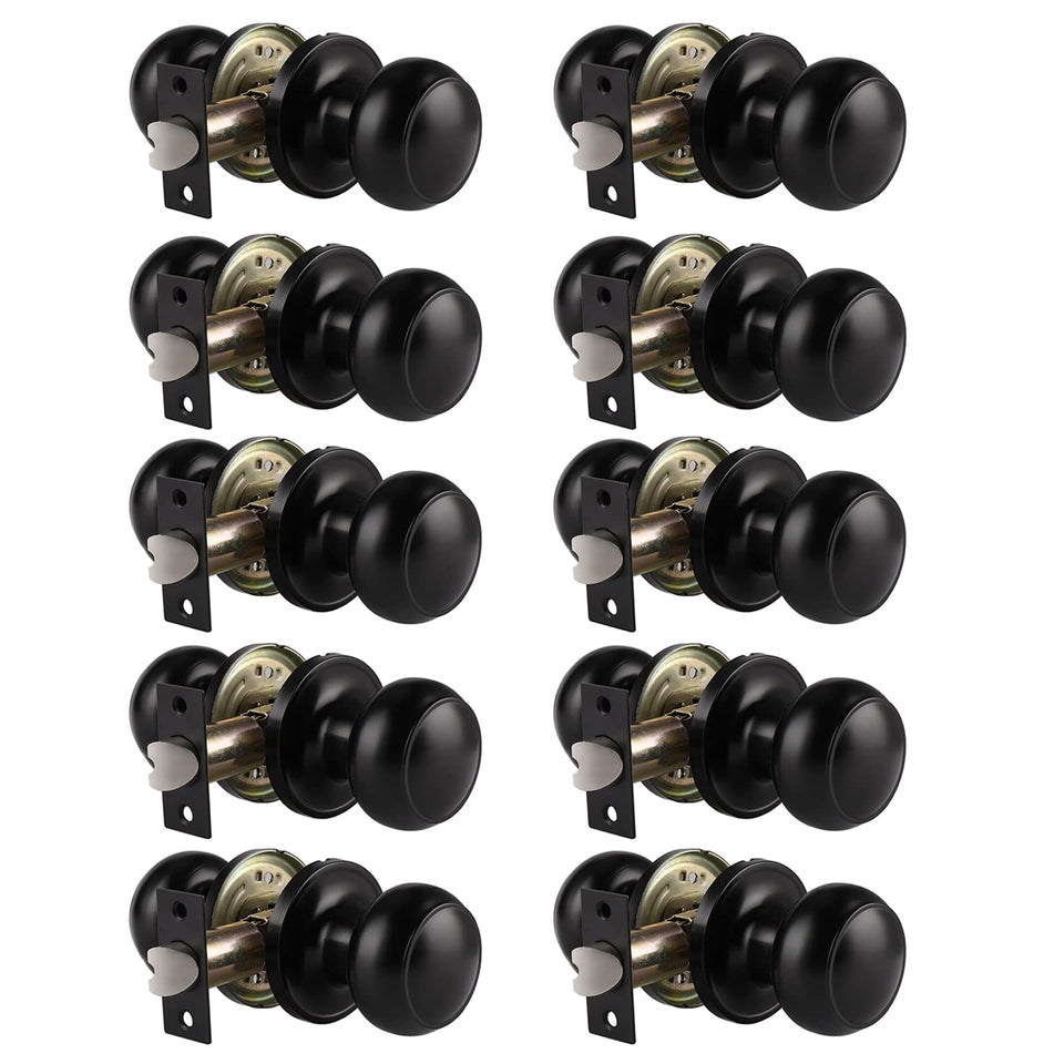 Probrico matte black ball knob for interior doors with a sleek modern look