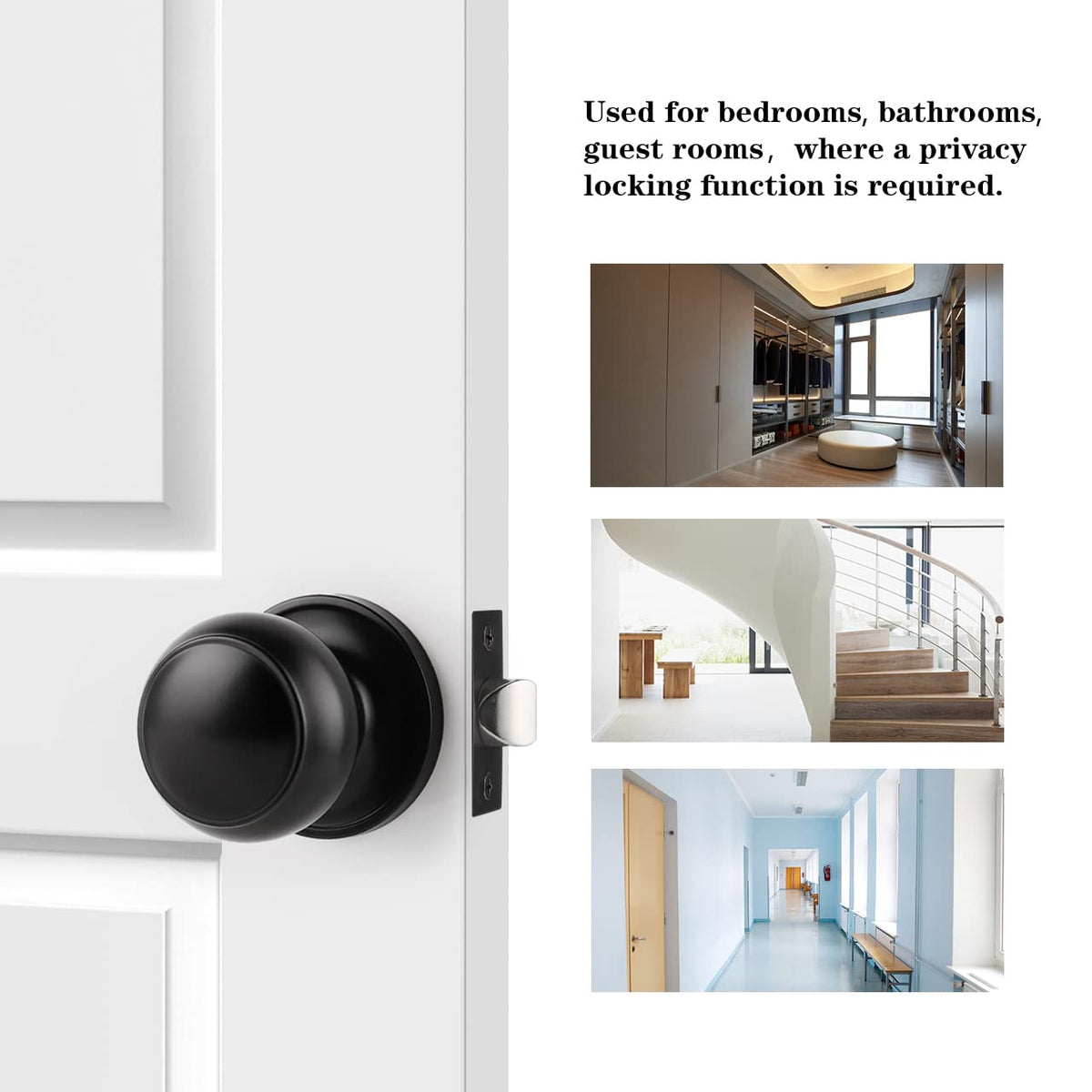 Close-up of Probrico matte black finish on a ball knob showing its anti-fingerprint surface