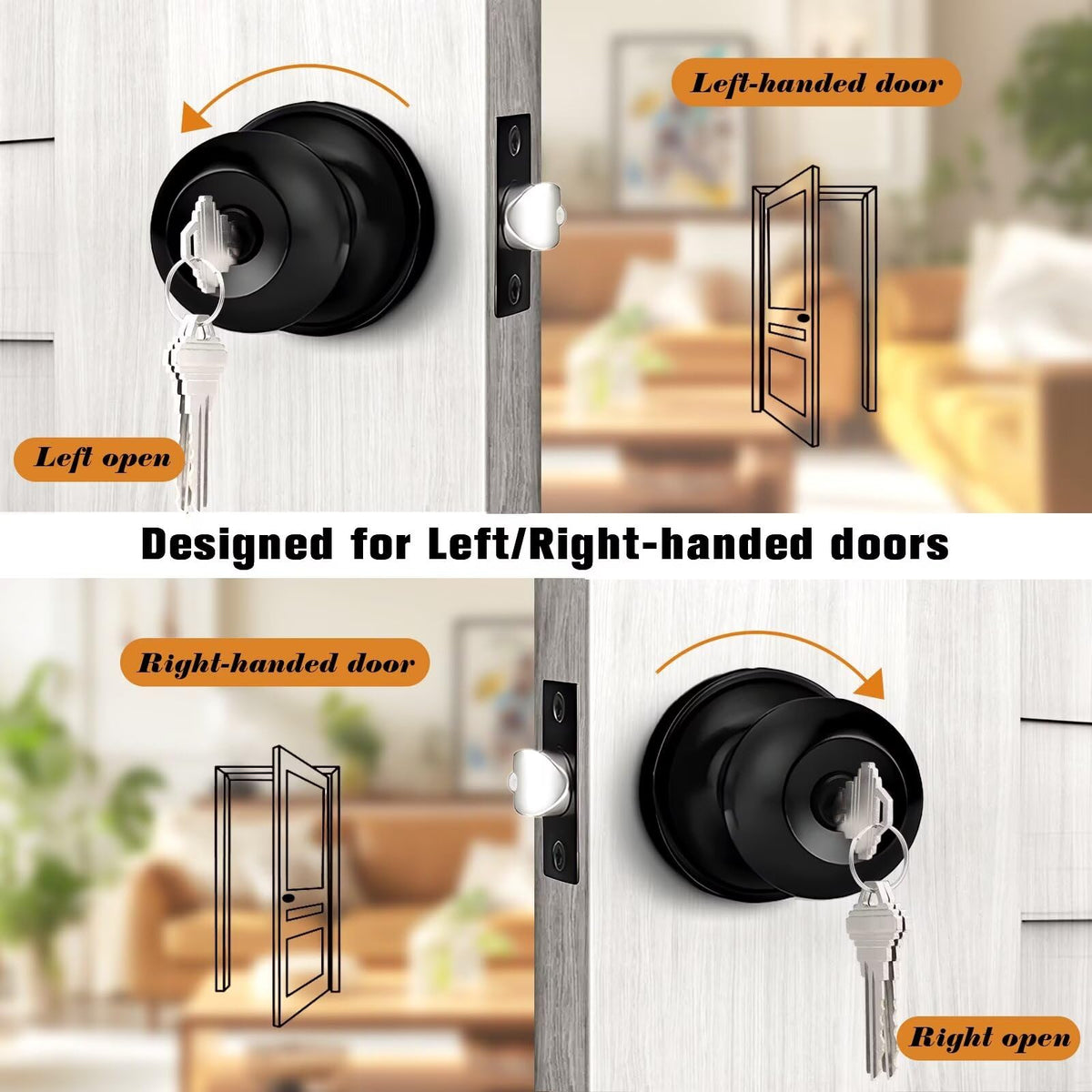 Probrico door thickness range 35-45 mm for flexible fit.