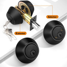 Probrico deadbolt suitable for interior and exterior doors with ANSI Grade 3 durability.