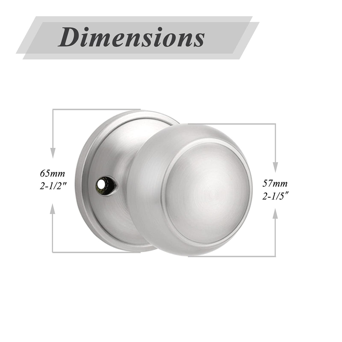 Probrico dummy knob assembly with screws included for quick install.