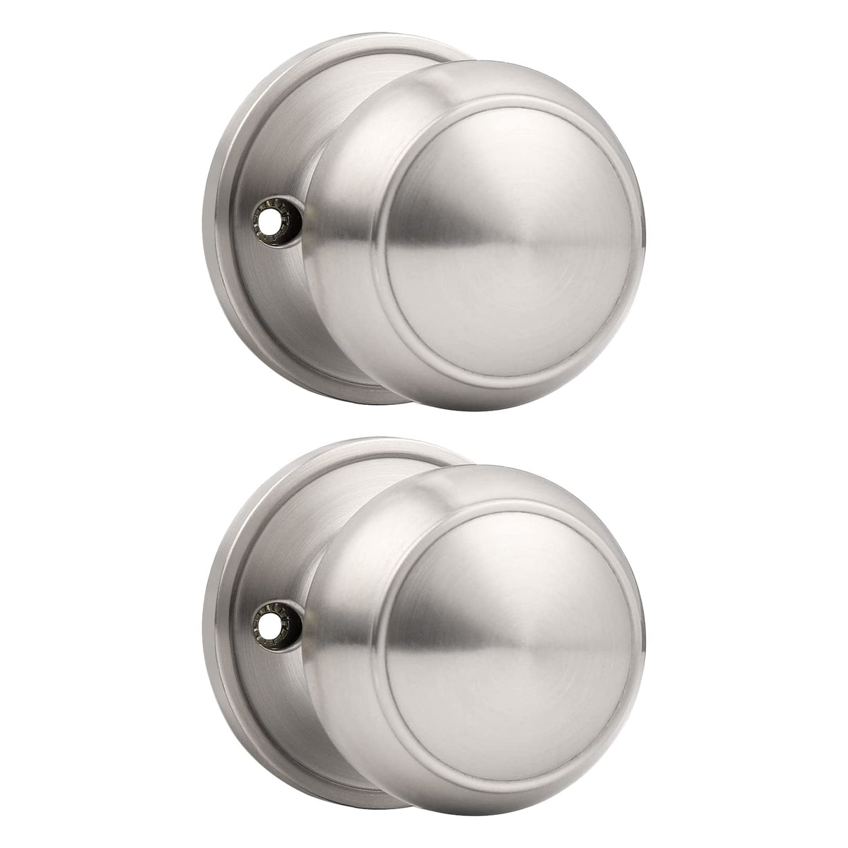 Probrico dummy knob, brushed nickel closeup, anti-fingerprint finish for a clean pantry look.
