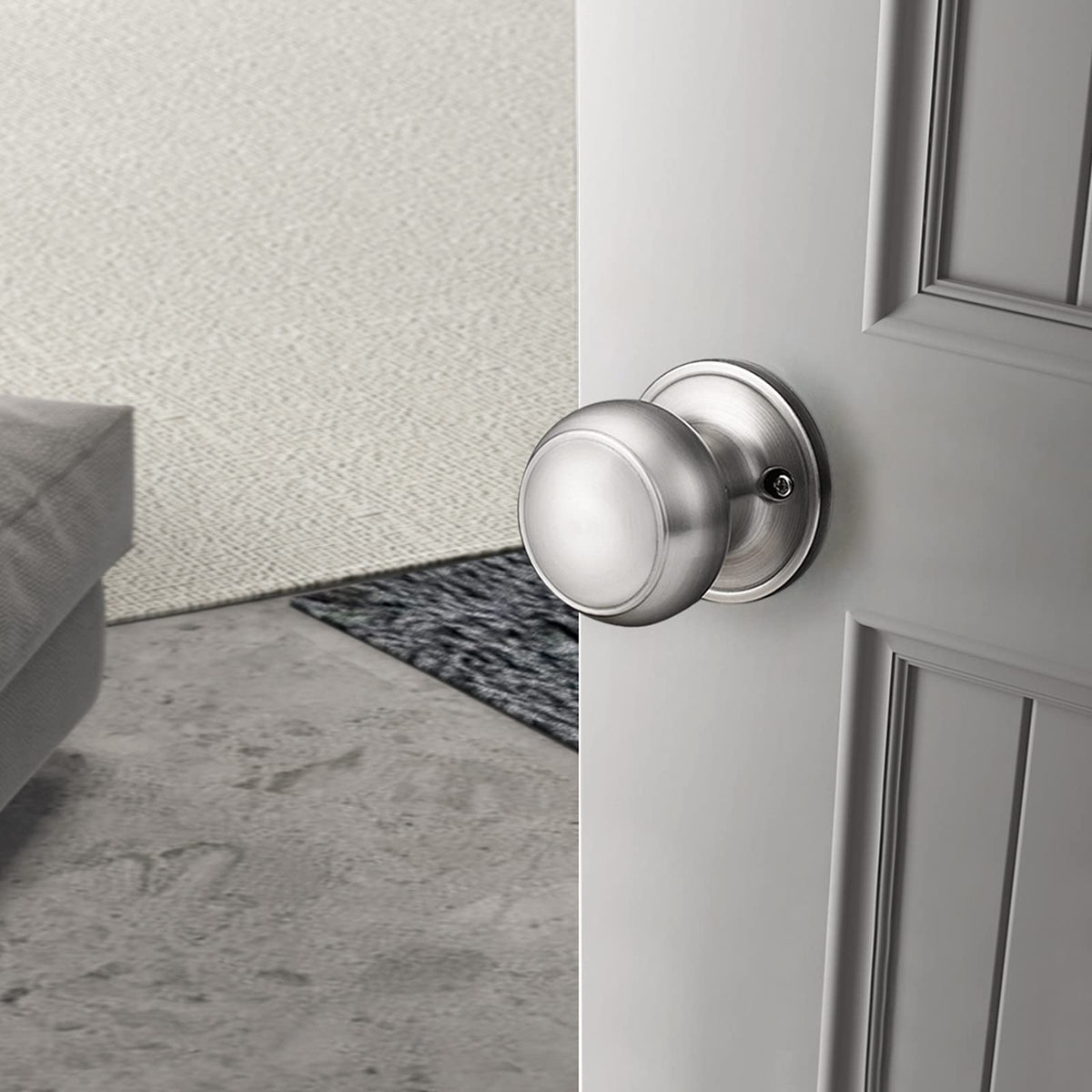 Probrico dummy knob compatible with right- and left-handed doors.