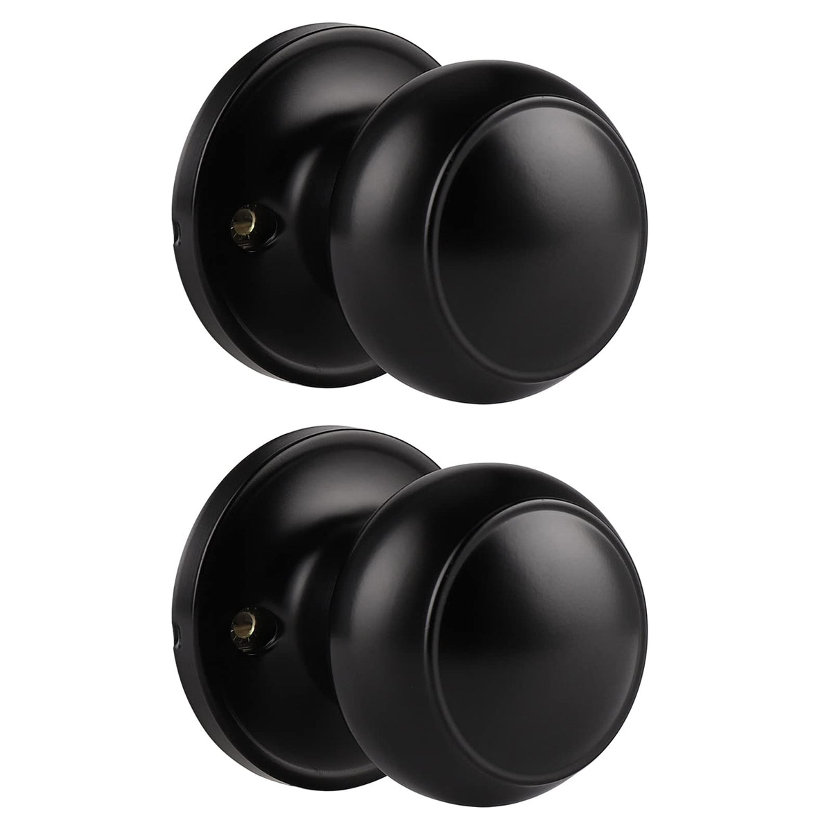 Probrico matte black dummy knob on pantry door, modern upgrade