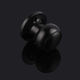 Probrico dummy knob close-up in matte black showing flat ball design