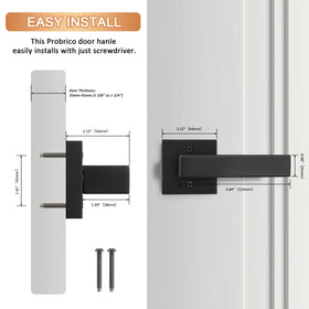 Probrico dummy lever with included installation screws for quick setup