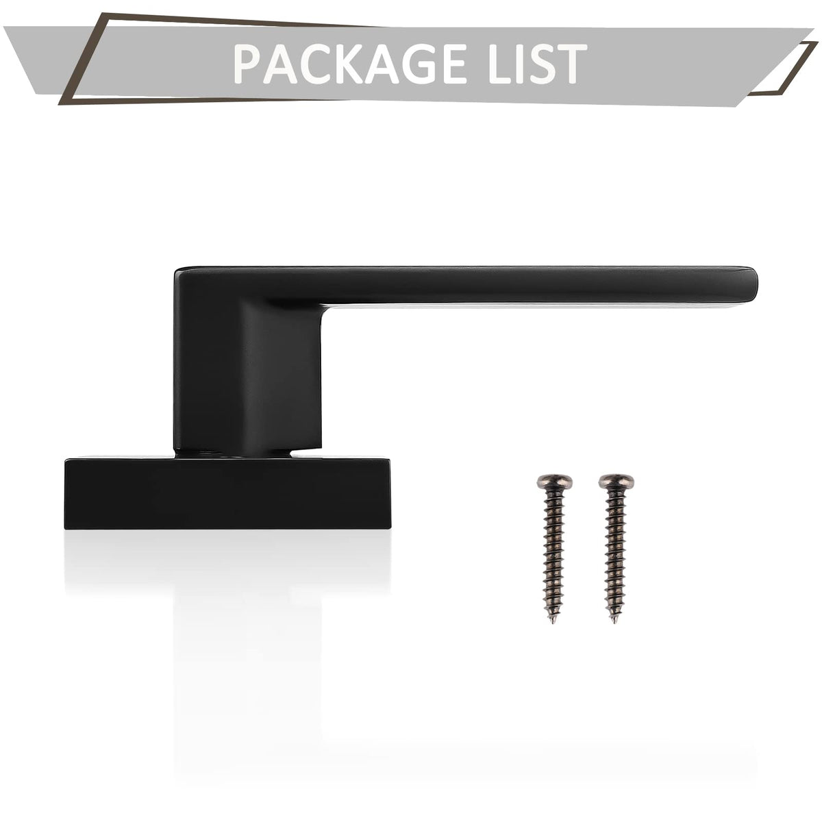 Probrico modern black dummy lever suits French doors and interiors