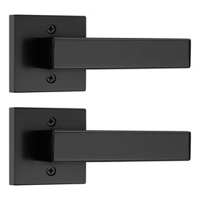 Probrico dummy lever with square black finish for a non-turning pull on doors