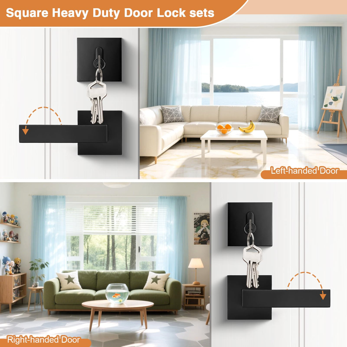 Probrico durable latch ensures smooth operation on various door thicknesses.