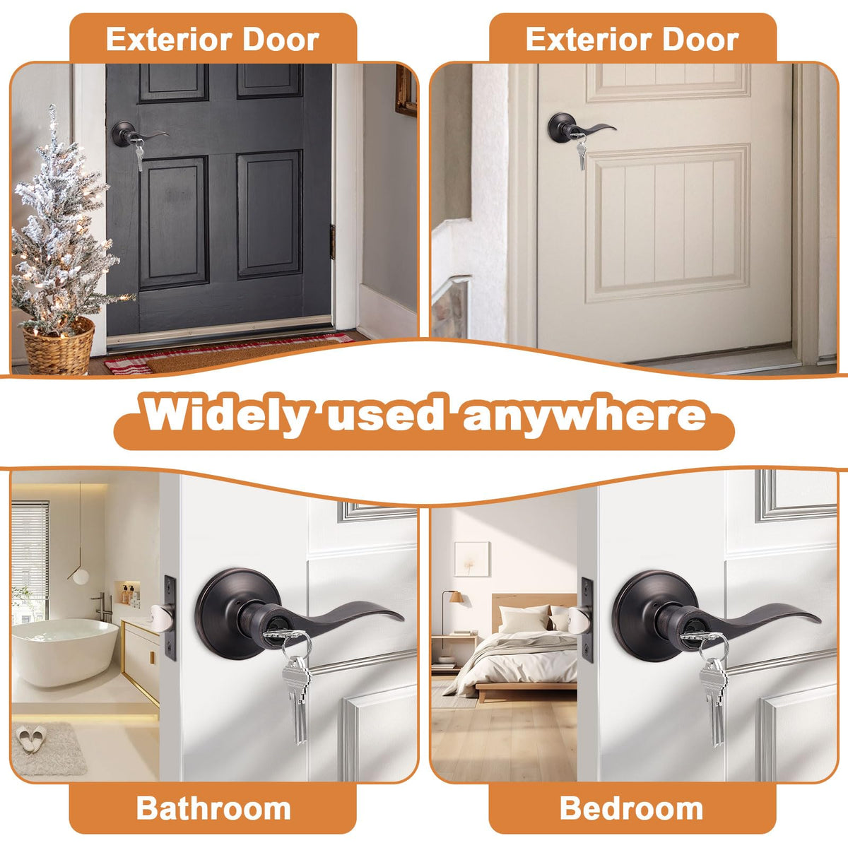 Probrico durable zinc alloy lever with bronze finish for long lasting use
