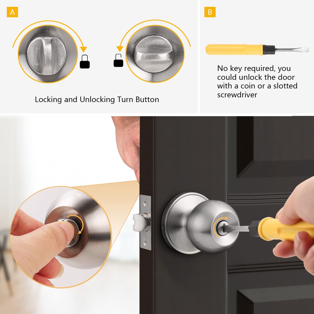 Probrico easy-install hardware included for one-person installation.