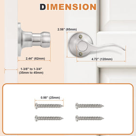 Probrico easy-installation kit includes screws and template for quick setup.