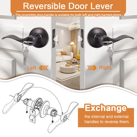 Probrico ergonomic grip door lever designed for smooth operation