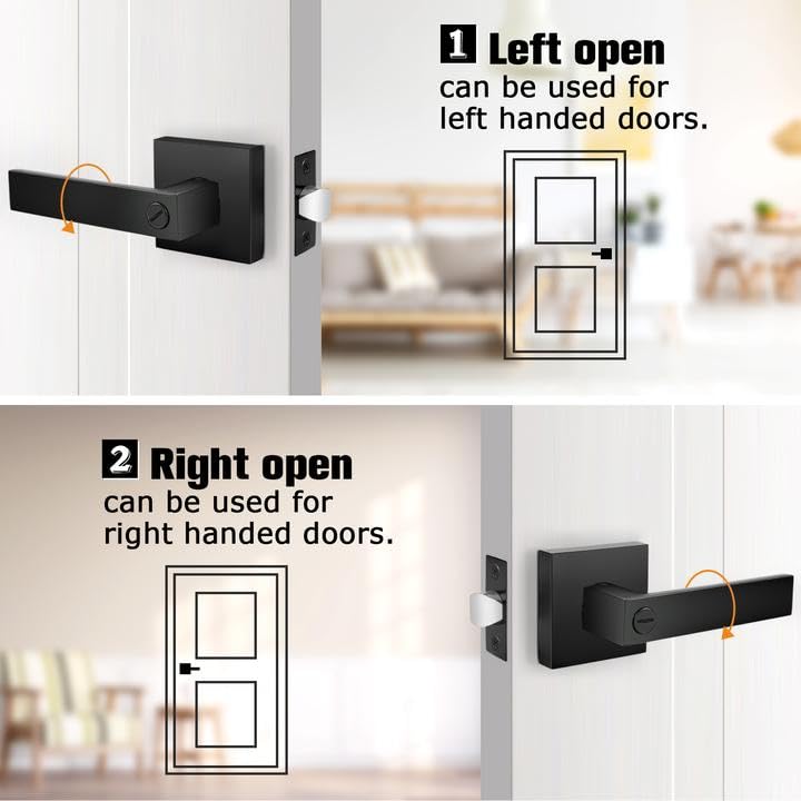 Probrico flat-black packaging shows door hardware and accessories