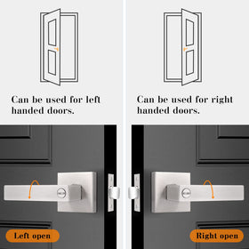 Probrico flat square privacy handle showcasing modern design for contemporary interiors