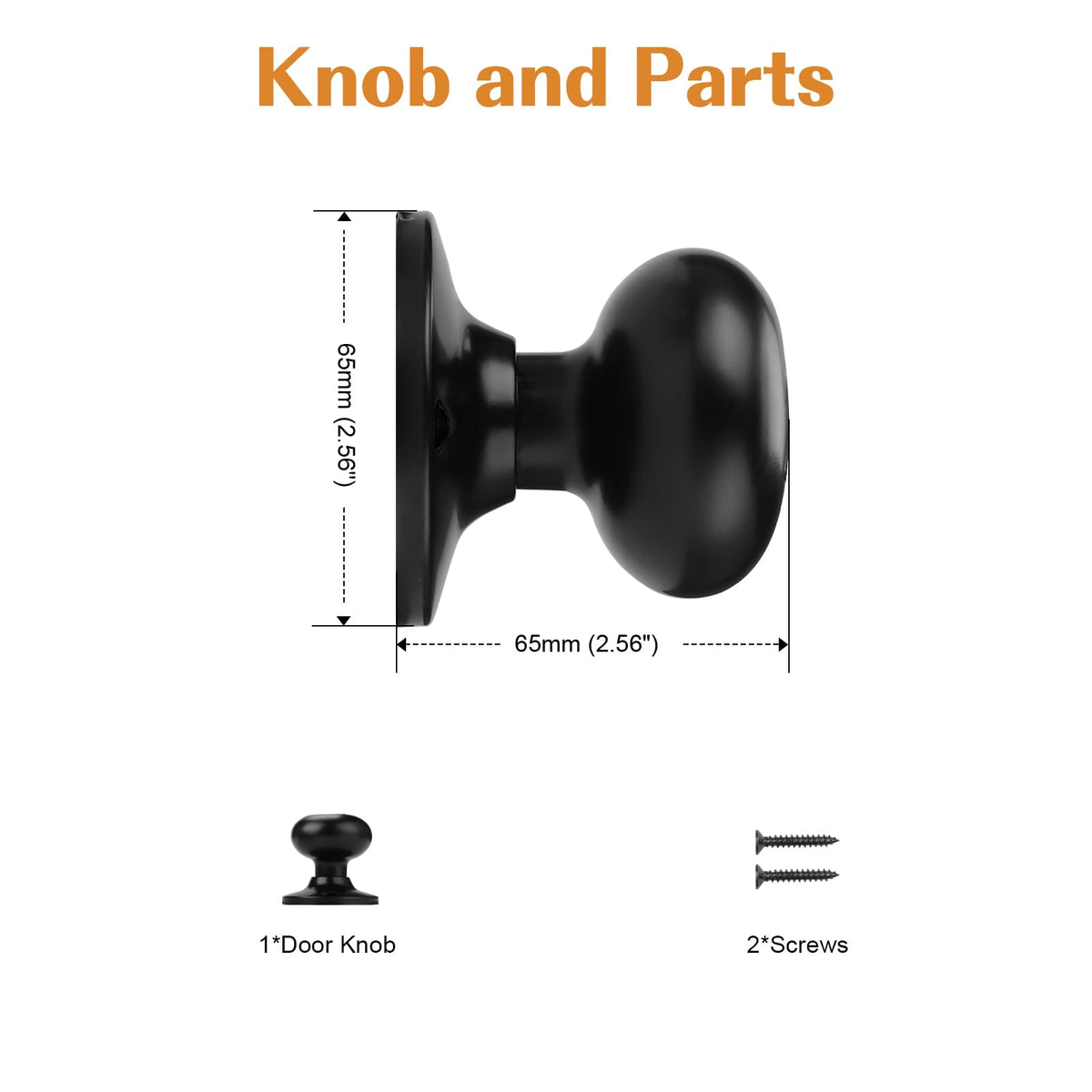 Probrico four-pack dummy knobs on door, complete interior set.