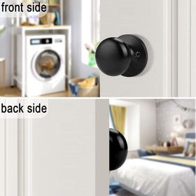 Probrico matte black dummy lever with hardware, ready to install.