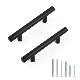 Probrico hollow T-bar handle with 3 inch hole centers for easy cabinet access.