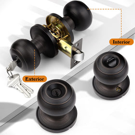 Inside view of Probrico knob featuring thumb-turn lock for quick access.