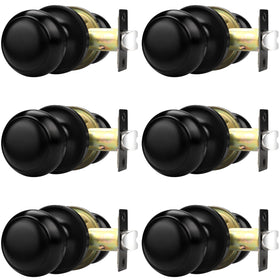 Probrico interior door knob with black ball handle for hallway use and smooth operation.