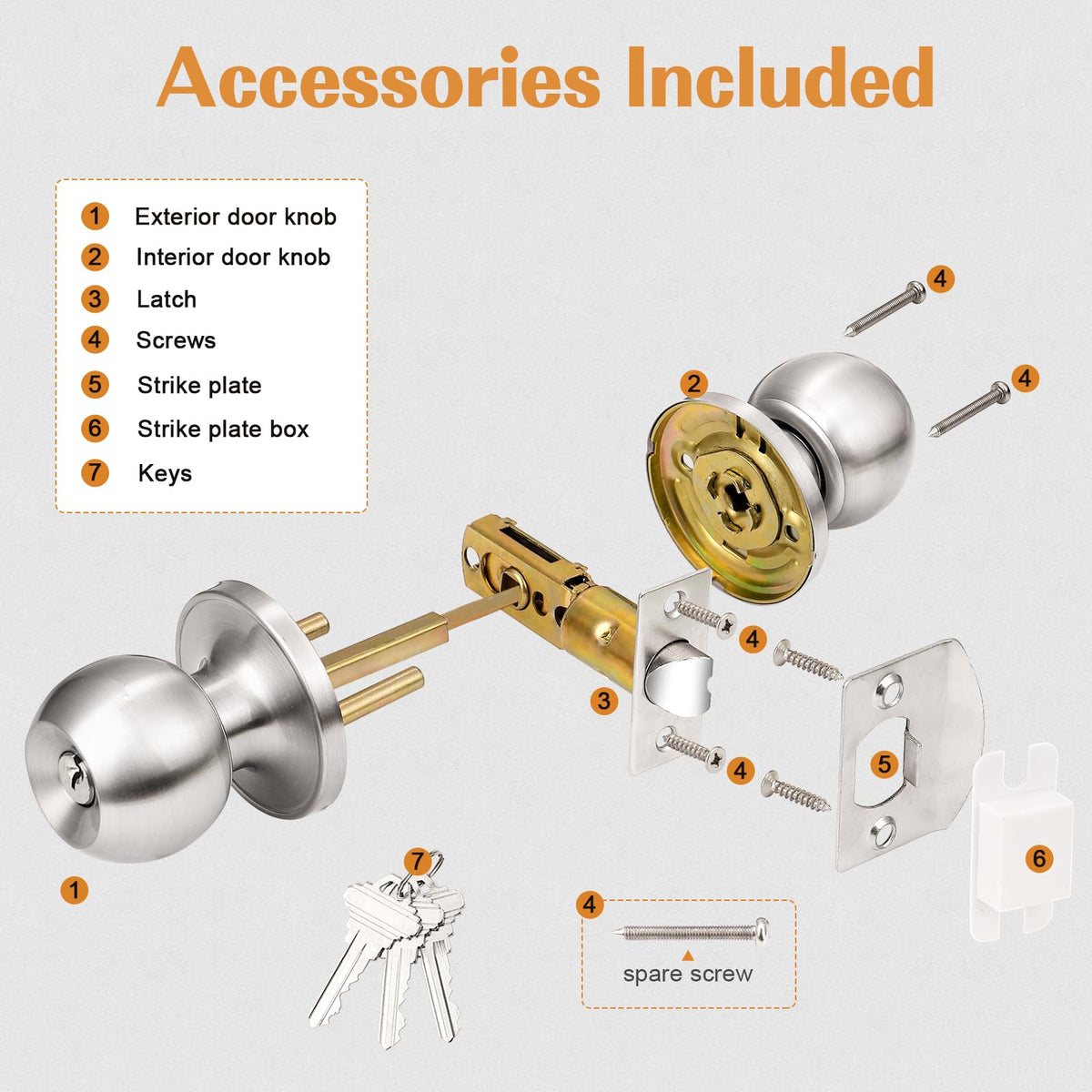 Probrico four-pack includes keys for keyed-alike convenience.