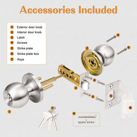 Probrico knob diameter 2.09 inches for comfortable grip.