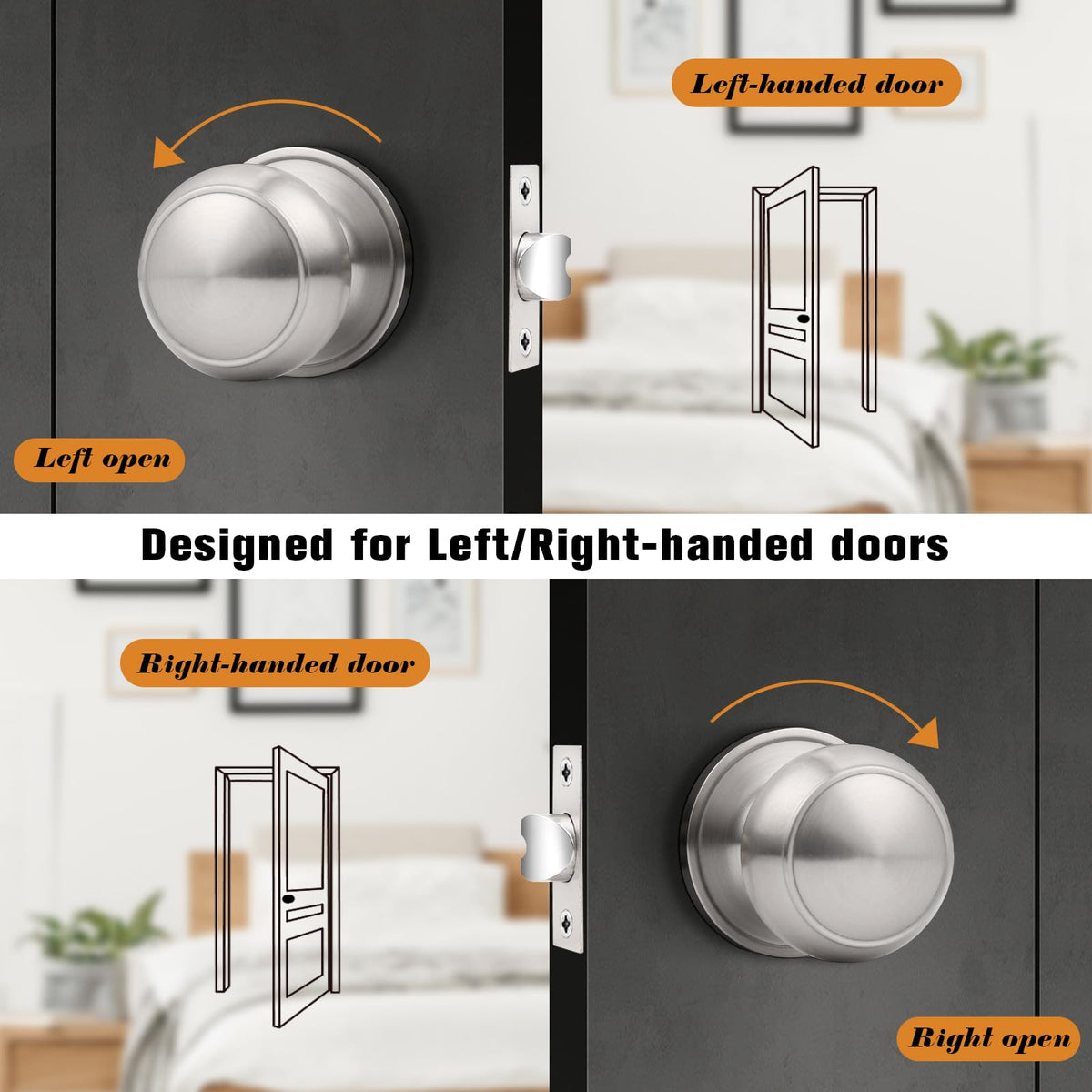 Probrico latch and strike plate included for installation