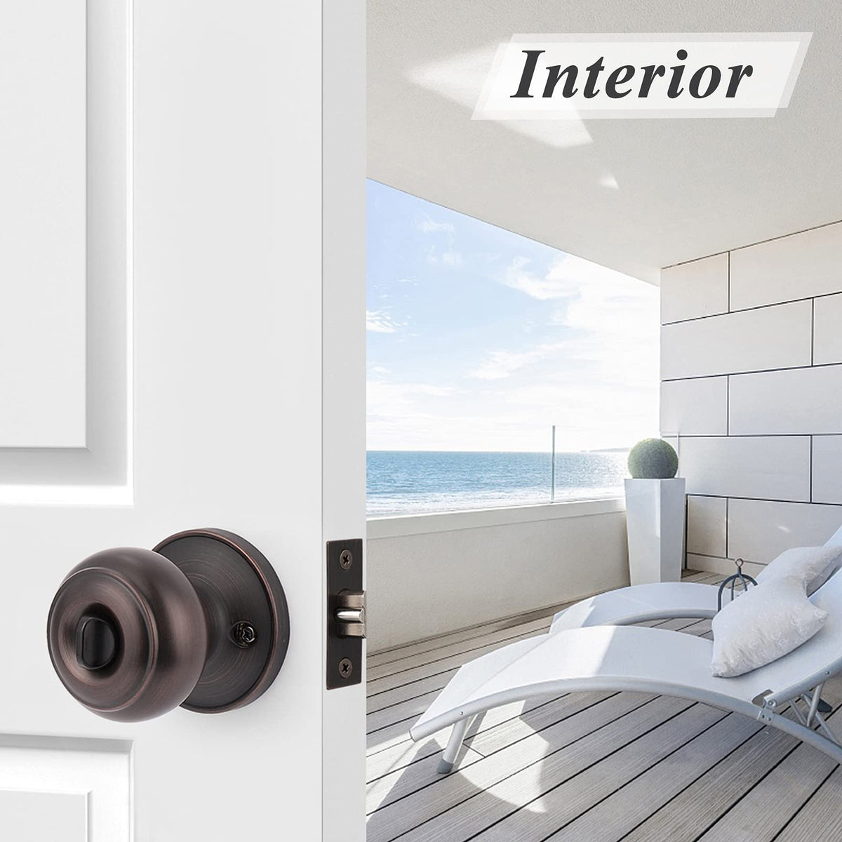 Universal fit Probrico knob works on both left- and right-handed doors.