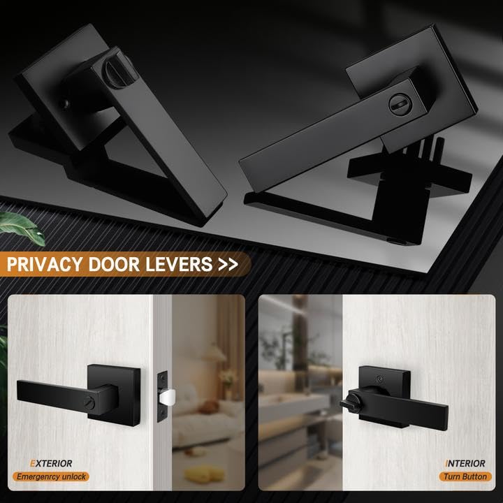 Probrico reversible door lever works on both left and right handed doors.