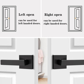 Probrico matte black dummy lever mounted on interior door