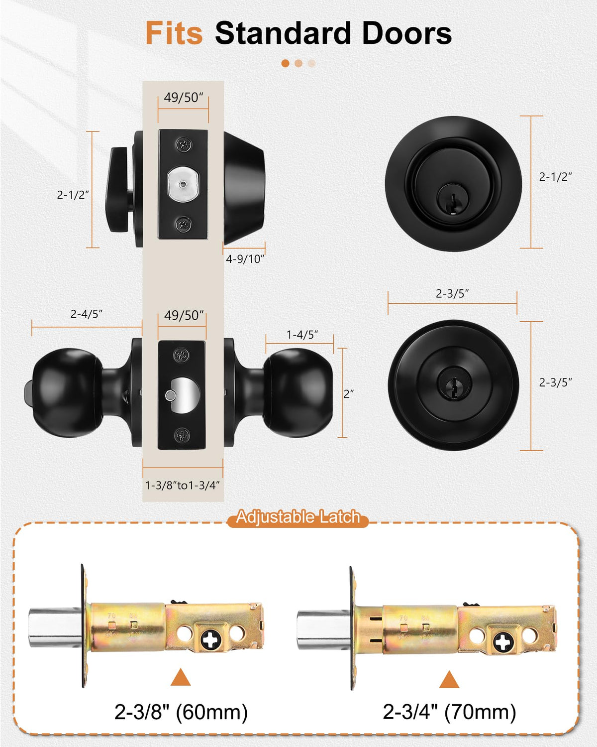 Modern Probrico door lockset complements contemporary entryways