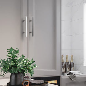 Probrico modern euro-style chrome pulls, upgrade kitchen and bath cabinets.