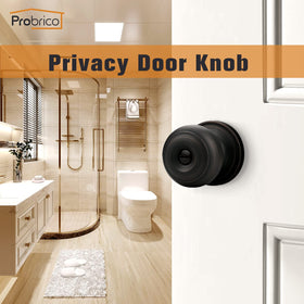 Close-up of Probrico oil rubbed bronze finish on interior hardware