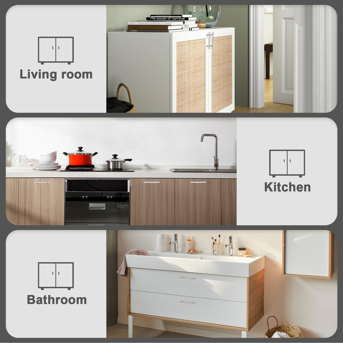 Probrico package includes screws and instructions for installation