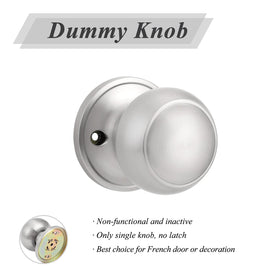 Probrico pantry closet dummy door knob installed on interior door.