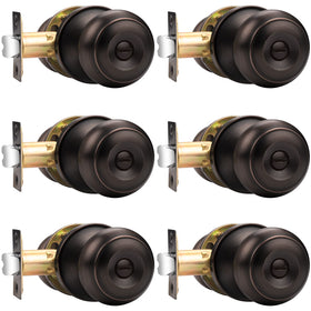 Probrico privacy door knob set in oil rubbed bronze for secure interior doors