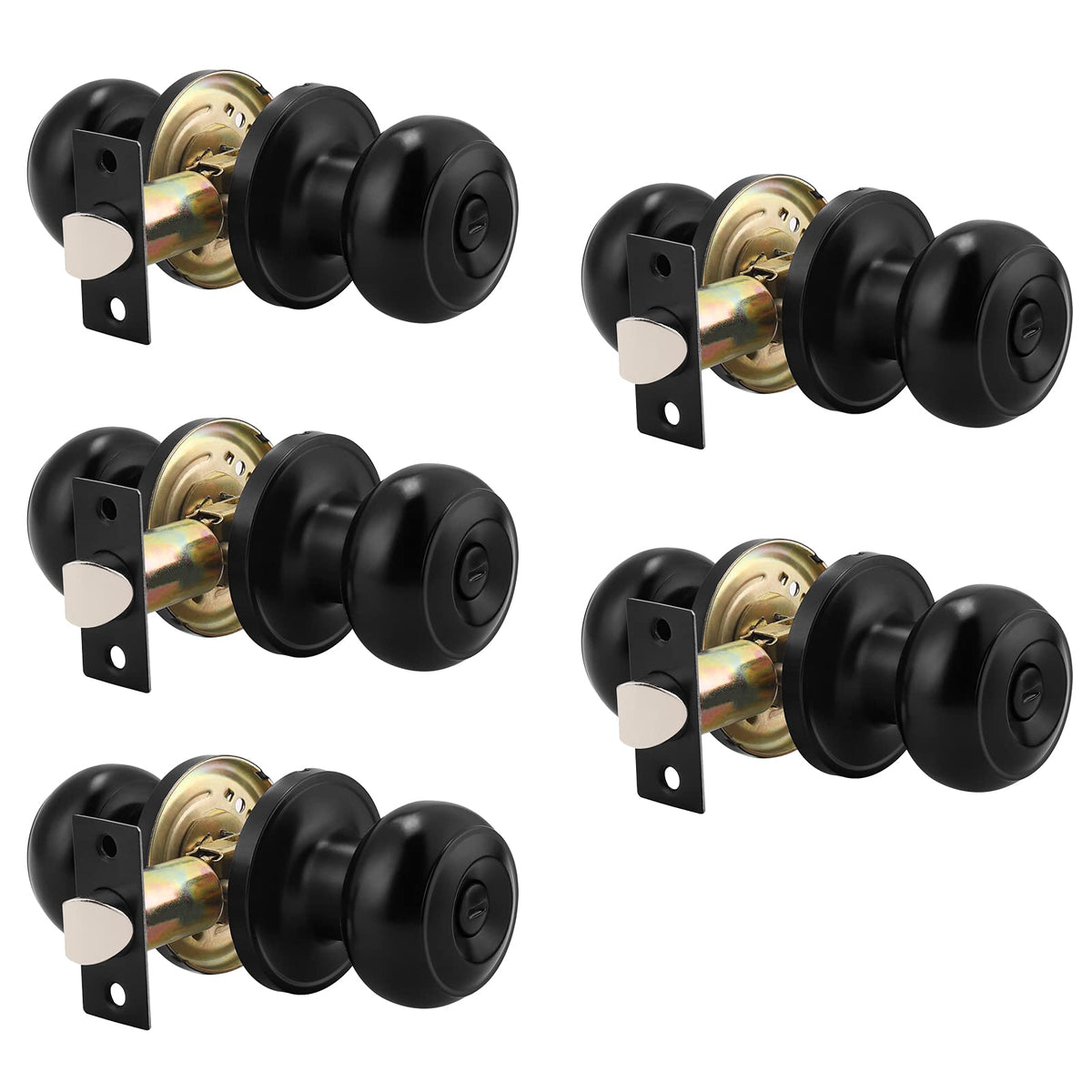 Probrico privacy door knob with inside thumb turn for bedroom privacy.